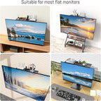 CABTE Adjustable Steel TV Top Shelf, Floating TV Stand, Universal Monitor Shelf - Image 7