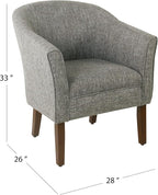 HomePop Modern Barrel Accent Chair - Image 3