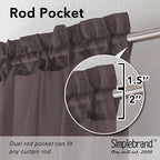 Simplebrand Chocolate Valances 14 Inches Long - Image 2