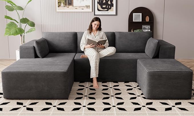 106" Cloud Sectional Boneless Couches by GRUSIGN