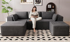 106" Cloud Sectional Boneless Couches by GRUSIGN