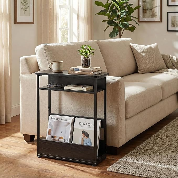 Narrow Side Table, 3-Tier Slim End Table - Image 8