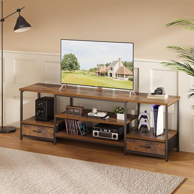 DUMOS 63 inch TV Stand, Entertainment Center - Image 2