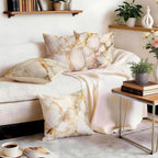 OBSEDE Gold Foil Marble Decorative Throw Pillow Covers 18 × 18 in, Couch - Image 9