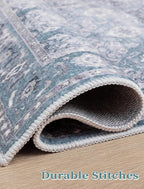 SERISSA 2'6"x8' Washable Non Slip Floral Boho Runner Rug - Image 5