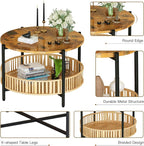 Lamerge 3 Pieces Coffee Table Set - Image 7