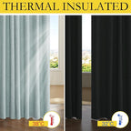 NICETOWN Seafoam Green Blackout Curtains - Image 5