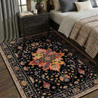 RELEANY Washable Area Rug, Water Repellent, Pet Friendly, Vintage Floral Boho - Image 4