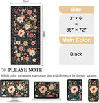 DUKINO 3x6 Runner Rug, Non Slip Floral Washable Rug - Image 2