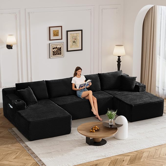 133" Oversized Cloud Boneless Sofa Couch - Image 8