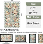 DUKINO 3x5 Area Rugs, Non Slip Floral Washable Rug - Image 2