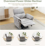 Oversized Power Recliner Chair Swivel Glider - Image 5