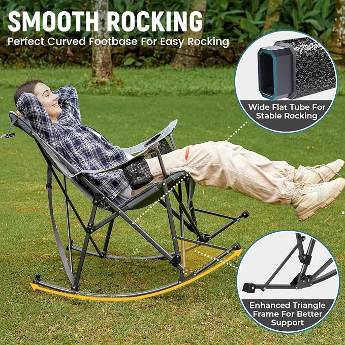 FUNDANGO Oversized Rocking Camping Chair - Image 3