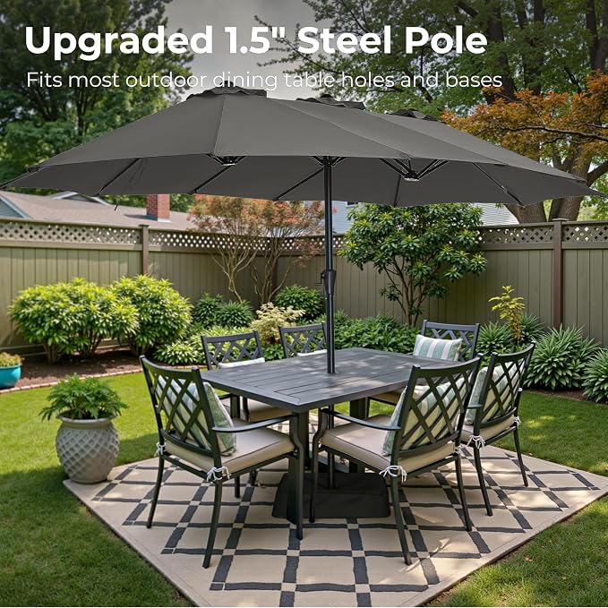 SUPERJARE 13FT Outdoor Patio Umbrella - Image 2