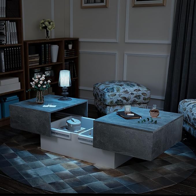 HedoAjim Coffee Table with Large Storage - Image 5