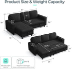 LINSY HOME Sectional Sleeper Sofa - Image 2