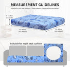 8Pcs Outdoor Cushion Covers, Elastic Patio Cushion Covers | Washable, - Image 2