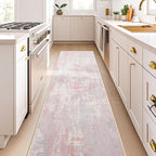 RELEANY Washable Runner 2'x10' Abstract Area Rug - Image 3