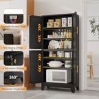 GAIOUS 75.2" Tall Metal Pantry Cabinet, Storage Cabinets - Image 4