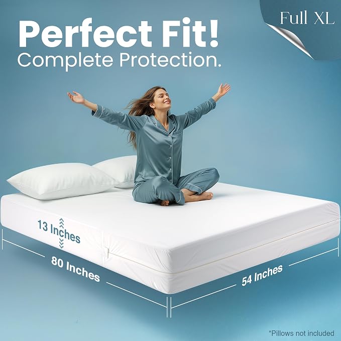 Utopia Bedding Waterproof Mattress Protector Full XL Size, Zippered Mattress - Image 2