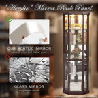 Corner Curio Cabinet, Light Bulb Inclued, Wine Bar China Cabinet - Image 3