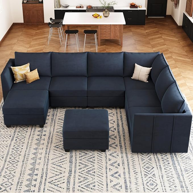 Belffin Modular Sectional Sofa U Shaped Couch - Image 3