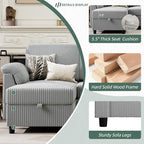 Vongrasig Convertible Sectional Couches Sofa, 3 Seat L Shaped Sofa - Image 4