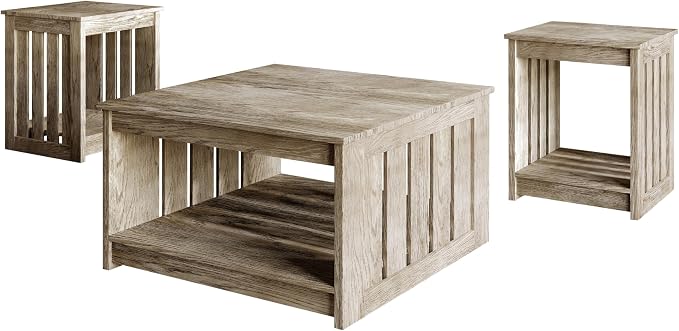 HOME DESIGN Nashua 3 Piece Coffee Table Set - Image 5