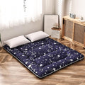 MAXYOYO Navy Star Futon Mattress Japanese Tatami Mat Foldable Futon Portable by MAXYOYO
