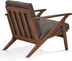 Zola Mid Century Modern Accent Chair Arm Chair, Living Room Furniture, - Image 4