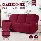 TAOCOCO Recliner Sofa Covers 8-Pieces Stretch Large Couch Covers - Image 2
