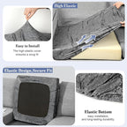 8Pcs Patio Cushion Covers Stretch Outdoor Furniture Protector Slipcovers | - Image 4