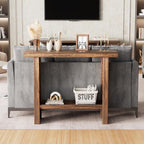 LIFECHOVY Farmhouse Wood Entryway Table Narrow Console Tables - Image 4