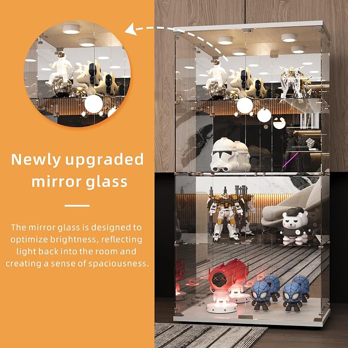 LFT HUIMEI2Y Glass Display Cabinet 4-Shelf - Image 4