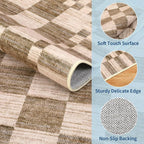 GarveeHome 2.5x8 Checkered Kitchen Runner Rug - Image 5
