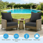 Sunbrella Outdoor Deep Seat & Back Cushion Set, 24 x 24 Inch Water Repellent - Image 4