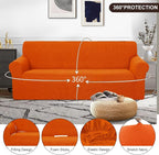 U-NICE HOME Oversized Stretch Couch Cover Slipcover, 1-Piece Sofa cover - Image 3