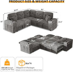 Modular Sectional Sleeper Sofa - Image 3
