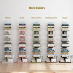 TUTOTAK Narrow Bookshelf, 8-Tier Bookcase - Image 9