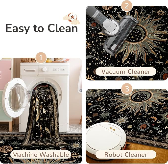 Vacuum-Friendly, 2x6 Washable Area Rug - Image 6