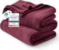 Bedsure GentleSoft Fleece Throw Blanket Red by Unknown
