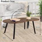 Small Coffee Table Cloud Shape Coffee Table Industrial Coffee Tables Wood - Image 3