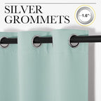 NICETOWN Bedroom Curtain Panels Blackout Draperies, Thermal Insulated Solid - Image 3