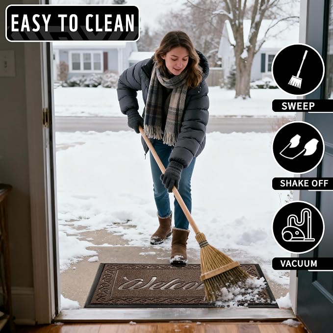 Yimobra Fall Door Mat Outdoor Indoor, Heavy Duty Windproof Welcome Mats - Image 6
