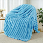 Exclusivo Mezcla Striped Fleece Throw Blanket by ExclusivoMezcla