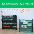 Humble Crew 4-Tier Kids Bookshelf, Camo Wood/Green - Image 6