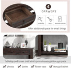 LKTART 63" Solid Wood Console Table Sofa Table - Image 4