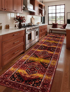 SERISSA 2'6"x14' Washable Non Slip Boho Runner Rug - Image 2