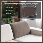 OHSIO Sectional Couch Covers, Wear Resistant Stretch Sofa Covers Washable Soft - Image 2