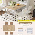 HRVEOCEI Folding Dining Tables for Small Spaces, Buffet Cabinet - Image 6